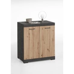 Le moins cher 💯 Commode De Rangement 2 Portes L80 Cm PARK 🛒 -VIDAXL Shop unnamed file 2146