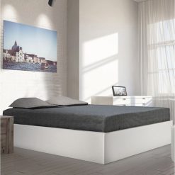 Coupon ???? Lit Coffre Avec Sommier Relevable 160x200 Cm MADRID ????