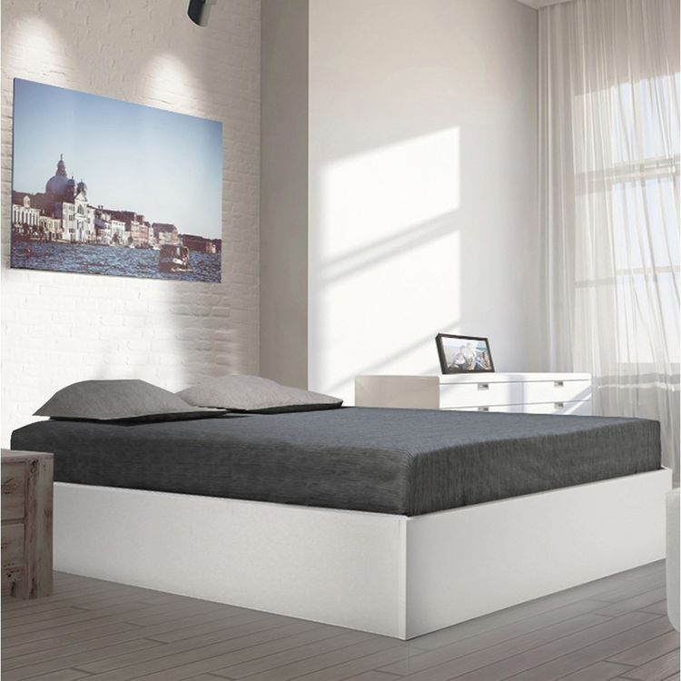 Lit coffre avec sommier relevable 160x200 cm MADRID Coupon ???? Lit Coffre Avec Sommier Relevable 160x200 Cm MADRID ???? -VIDAXL Shop unnamed file 2190