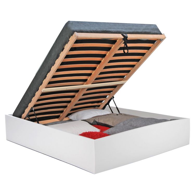 Lit coffre avec sommier relevable 160x200 cm MADRID Coupon ???? Lit Coffre Avec Sommier Relevable 160x200 Cm MADRID ???? -VIDAXL Shop unnamed file 2191