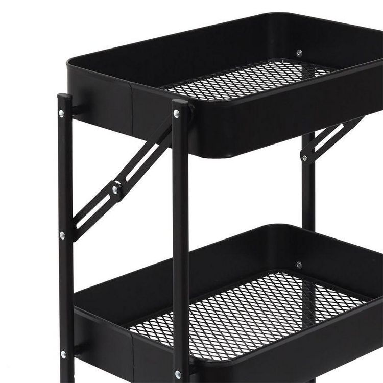 Top 10 ❤️ Paris Prix Desserte De Cuisine Design Pliante 77cm Noir ???? 5 Top 10 ❤️ Paris Prix Desserte De Cuisine Design Pliante 77cm Noir ???? – Image 3