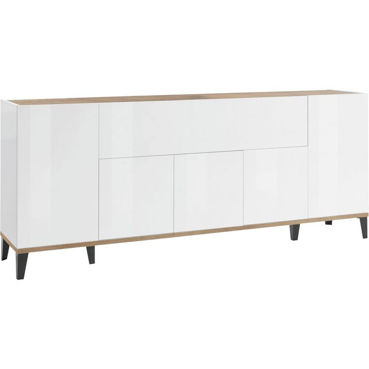 Buffet moderne 5 portes 1 abbatant L200cm BARI Promo ???? Buffet Moderne 5 Portes 1 Abbatant L200cm BARI ???? -VIDAXL Shop unnamed file 2203