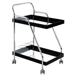 Grosses soldes ???? Paris Prix Desserte 2 Niveaux Porte-Bouteilles 83cm Noir ????