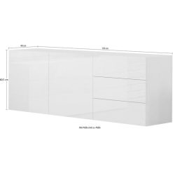 Offres ???? Buffet Moderne 2 Portes 3 Tiroirs L170cm FLORENCE ⭐ -VIDAXL Shop unnamed file 2213