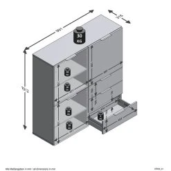 Les meilleures critiques de 🥰 Commode De Rangement 3 Portes 3 Tiroirs L99 Cm DARIK 🛒 -VIDAXL Shop unnamed file 2230