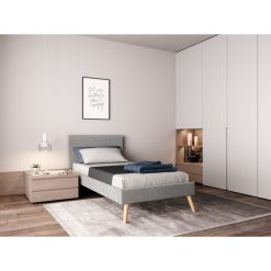 Les meilleures critiques de ???? Lit Scandinave Tissu Avec Tête De Lit Et Sommier 90x190 Cm PORTIMAO ????