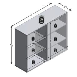 Offres ⌛ Commode De Rangement 1 Portes 3 Niches L99 Cm DARIK ⭐ 4 Offres ⌛ Commode De Rangement 1 Portes 3 Niches L99 Cm DARIK ⭐ -VIDAXL Shop unnamed file 2253