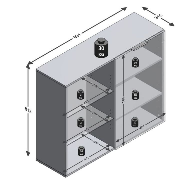 Commode de rangement 1 portes 3 niches L99 cm DARIK Offres ⌛ Commode De Rangement 1 Portes 3 Niches L99 Cm DARIK ⭐ -VIDAXL Shop unnamed file 2253