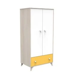 Sortie 🧨 BABY PRICE Armoire 2 Portes Et 1 Tiroir YUZU ⌛