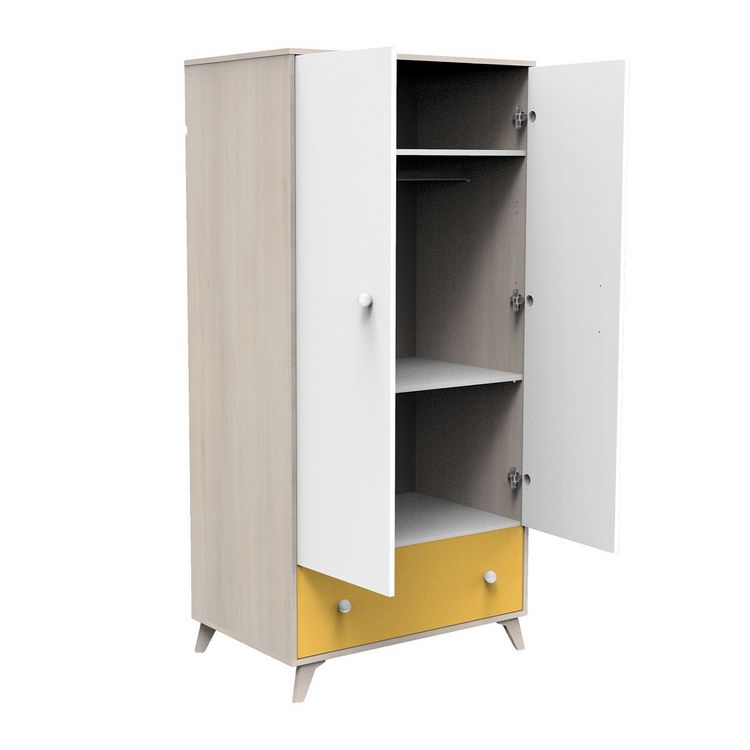 BABY PRICE Armoire 2 portes et 1 tiroir YUZU Sortie ???? BABY PRICE Armoire 2 Portes Et 1 Tiroir YUZU ⌛ -VIDAXL Shop unnamed file 2260