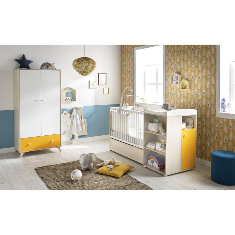 BABY PRICE Armoire 2 portes et 1 tiroir YUZU Sortie ???? BABY PRICE Armoire 2 Portes Et 1 Tiroir YUZU ⌛ -VIDAXL Shop unnamed file 2261