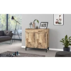 Meilleur prix ✨ Commode Meuble à Chaussures 2 Portes 1 Tiroir L80cm BARI 🎁 -VIDAXL Shop unnamed file 2266
