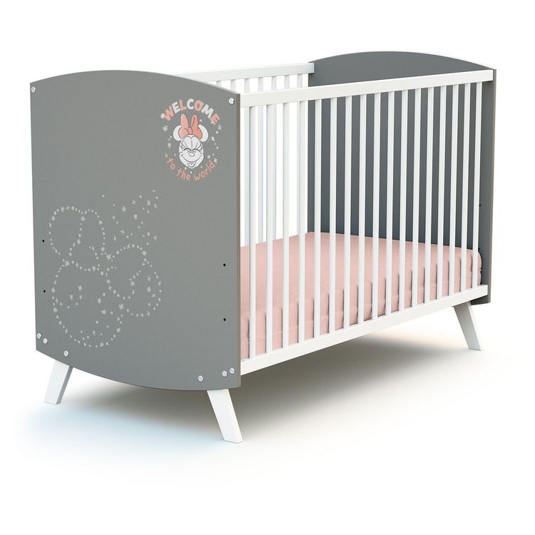 AT4 Lit bébé 60x120 cm MINNIE Gris Nouveau ???? AT4 Lit Bébé 60x120 Cm MINNIE Gris ???? -VIDAXL Shop unnamed file 2270