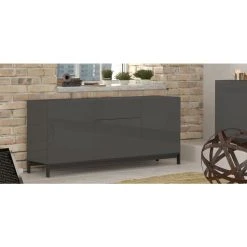 Acheter ⌛ Buffet Moderne Sur Pieds 3 Portes 1 Tiroir L170cm FLORENCE 🤩 -VIDAXL Shop unnamed file 2287