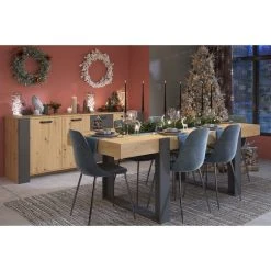 Sortie 😍 Table De Séjour Fixe Style Industriel L224cm TRAVEL 🥰 -VIDAXL Shop unnamed file 2322