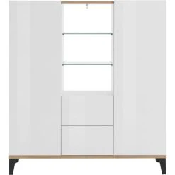 Les meilleures critiques de ❤️ Buffet Haut Moderne 2 Portes 2 Tiroirs L120cm BARI 😉 -VIDAXL Shop unnamed file 2331