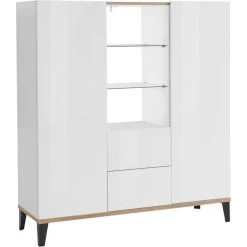 Les meilleures critiques de ❤️ Buffet Haut Moderne 2 Portes 2 Tiroirs L120cm BARI 😉 -VIDAXL Shop unnamed file 2332