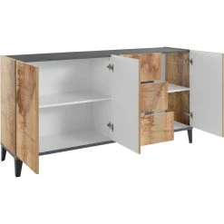 Meilleure affaire 🧨 Buffet Moderne 3 Portes 3 Tiroirs L160cm BARI 🛒 -VIDAXL Shop unnamed file 2339