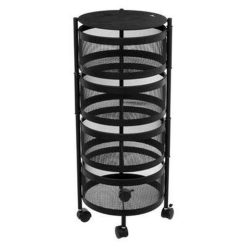 Le moins cher ???? Resserre Rotatif Rond En Métal Mayaj 76cm Noir ????