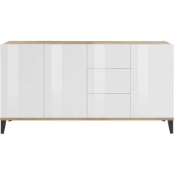Meilleure affaire ???? Buffet Moderne 3 Portes 3 Tiroirs L160cm BARI ???? 5 Meilleure affaire ???? Buffet Moderne 3 Portes 3 Tiroirs L160cm BARI ???? -VIDAXL Shop unnamed file 2340