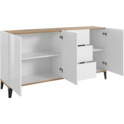 Meilleure affaire ???? Buffet Moderne 3 Portes 3 Tiroirs L160cm BARI ???? 7 Meilleure affaire ???? Buffet Moderne 3 Portes 3 Tiroirs L160cm BARI ???? -VIDAXL Shop unnamed file 2342