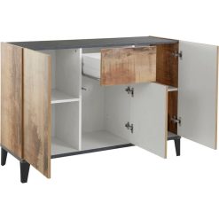 Remise ❤️ Buffet Moderne 3 Portes 1 Tiroir L120cm BARI ???? -VIDAXL Shop unnamed file 2348