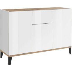 Remise ❤️ Buffet Moderne 3 Portes 1 Tiroir L120cm BARI ???? -VIDAXL Shop unnamed file 2350