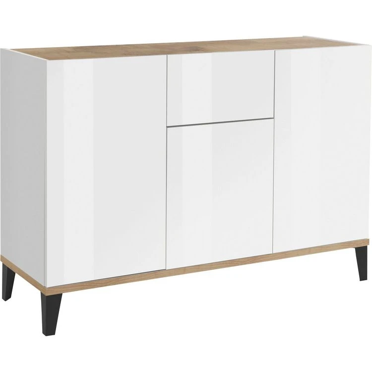 Remise ❤️ Buffet Moderne 3 Portes 1 Tiroir L120cm BARI 🎁 7 Remise ❤️ Buffet Moderne 3 Portes 1 Tiroir L120cm BARI 🎁 – Image 5