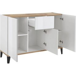 Remise ❤️ Buffet Moderne 3 Portes 1 Tiroir L120cm BARI ???? -VIDAXL Shop unnamed file 2351