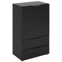 Budget 🥰 Commode De Rangement Haute 1 Portes 1 Tiroir L49 Cm DARIK ✨