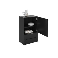 Budget ???? Commode De Rangement Haute 1 Portes 1 Tiroir L49 Cm DARIK ✨ -VIDAXL Shop unnamed file 2360