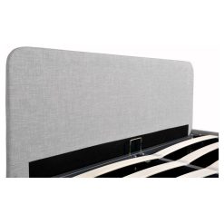 Acheter ✔️ Lit Coffre Avec Sommier Relevable Et Tête De Lit Arrondie En Tissu 160x200 Cm CARVOEIRO ???? -VIDAXL Shop unnamed file 2389