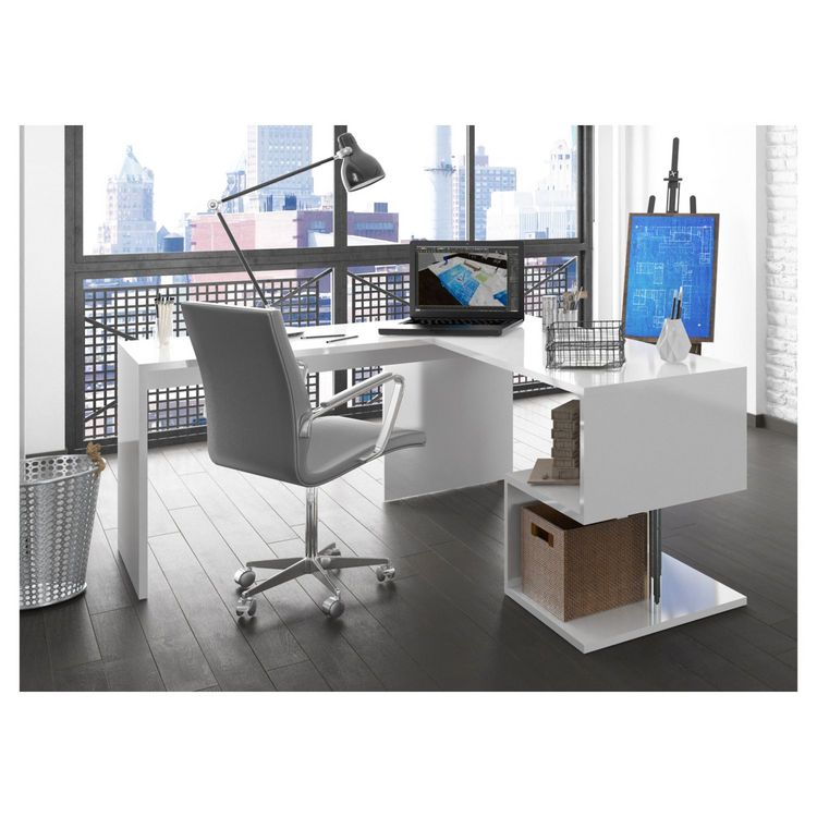 Bureau d'angle droit moderne avec étagères 180 cm SANTA Meilleure vente ???? Bureau D'angle Droit Moderne Avec étagères 180 Cm SANTA ???? -VIDAXL Shop unnamed file 2404