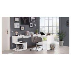 Meilleure vente ???? Bureau D'angle Droit Moderne Avec étagères 180 Cm SANTA ???? 4 Meilleure vente ???? Bureau D'angle Droit Moderne Avec étagères 180 Cm SANTA ???? -VIDAXL Shop unnamed file 2405