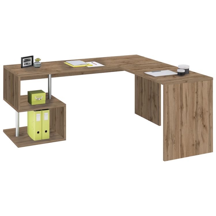 Bureau d'angle droit moderne avec étagères 180 cm SANTA Meilleure vente ???? Bureau D'angle Droit Moderne Avec étagères 180 Cm SANTA ???? -VIDAXL Shop unnamed file 2407