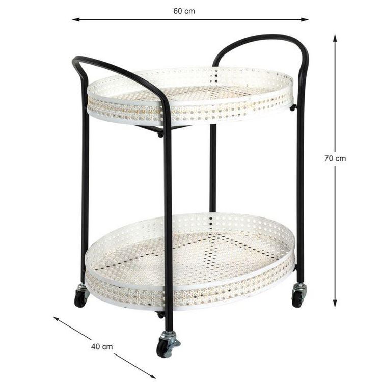 Paris Prix Desserte de Cuisine 2 Niveaux Cannage 70cm Noir Remise ???? Paris Prix Desserte De Cuisine 2 Niveaux Cannage 70cm Noir ???? -VIDAXL Shop unnamed file 243