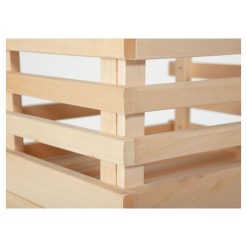 Nouveau ❤️ Lot De 3 Caisses De Rangement Empilables En Bois Massif L37cm MARAICHER ???? -VIDAXL Shop unnamed file 2445