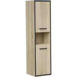 Tout neuf ???? Colonne De Salle De Bain à Suspendre 2 Portes 1 Niche L30 Cm ROXY ????