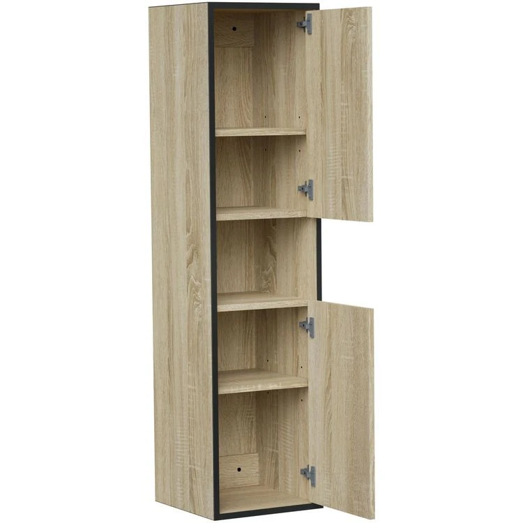 Tout neuf 🧨 Colonne De Salle De Bain à Suspendre 2 Portes 1 Niche L30 Cm ROXY 😉 4 Tout neuf 🧨 Colonne De Salle De Bain à Suspendre 2 Portes 1 Niche L30 Cm ROXY 😉 – Image 2