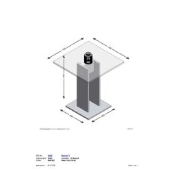 Meilleure vente ???? Table Carrée Haute Mange Debout L70 Cm ANNECY ⌛ -VIDAXL Shop unnamed file 2483