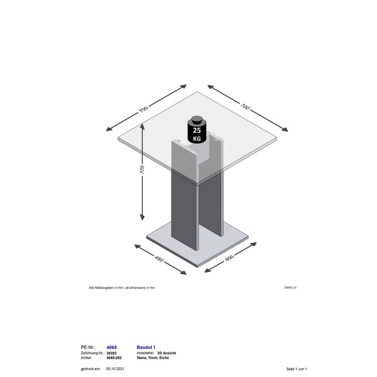 Meilleure vente 🛒 Table Carrée Haute Mange Debout L70 Cm ANNECY ⌛ 8 Meilleure vente 🛒 Table Carrée Haute Mange Debout L70 Cm ANNECY ⌛ – Image 6