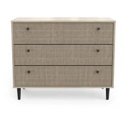 Tout neuf 🛒 Commode 3 Tiroirs Décor Effet Cannage L90cm HANOÏ ⭐ -VIDAXL Shop unnamed file 2485