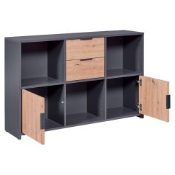 Sortie ???? Commode De Rangement 2 Portes 2 Tiroirs 3 Niches TEO ????