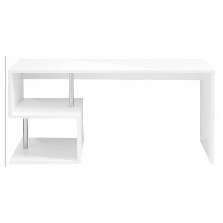 Grosses soldes 🛒 Bureau Droit Moderne Avec étagère 180 Cm SANTA 🔥 3 Grosses soldes 🛒 Bureau Droit Moderne Avec étagère 180 Cm SANTA 🔥