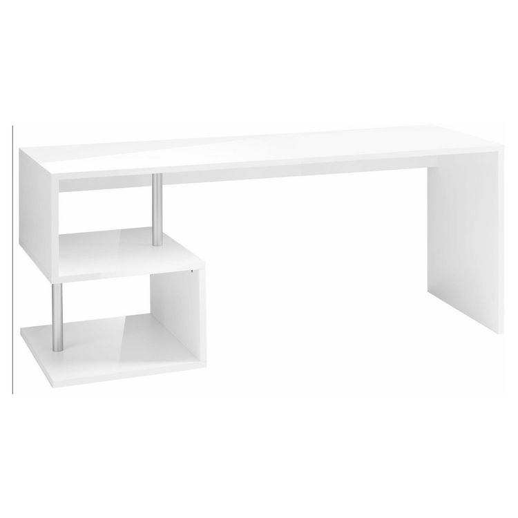 Bureau droit moderne avec étagère 180 cm SANTA Grosses soldes ???? Bureau Droit Moderne Avec étagère 180 Cm SANTA ???? -VIDAXL Shop unnamed file 2511