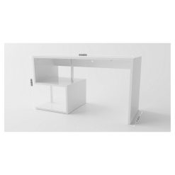 Grosses soldes ✨ Bureau Droit Moderne Avec étagère 140 Cm SANTA ????