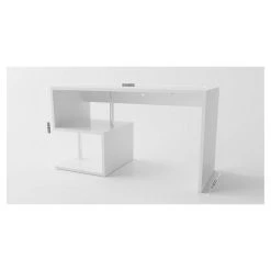 Grosses soldes ✨ Bureau Droit Moderne Avec étagère 140 Cm SANTA 🧨