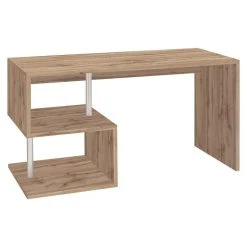 Grosses soldes ✨ Bureau Droit Moderne Avec étagère 140 Cm SANTA 🧨 -VIDAXL Shop unnamed file 2519