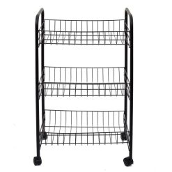 Meilleure affaire ???? The Home Deco Factory Desserte à Roulettes 3 Niveaux Noire ⌛ -VIDAXL Shop unnamed file 252