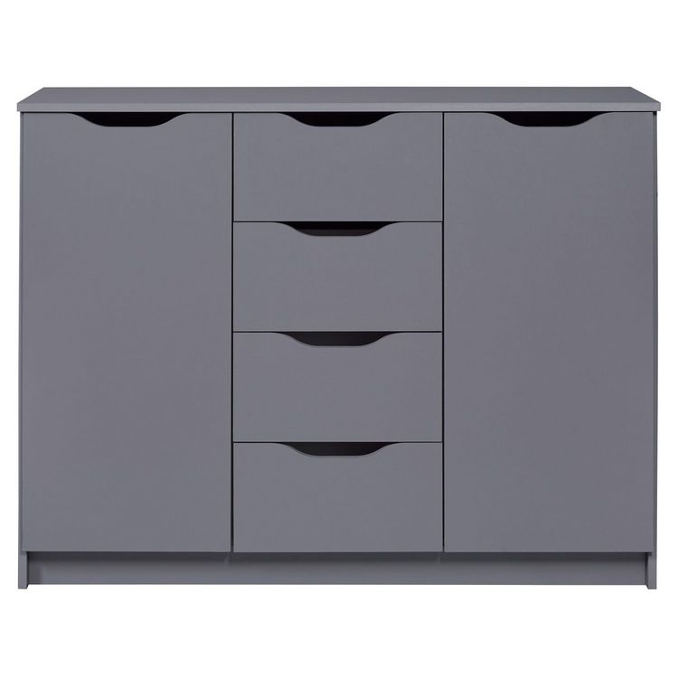 Commode meuble de rangement 2 portes 4 tiroirs FALONE Bon marché ???? Commode Meuble De Rangement 2 Portes 4 Tiroirs FALONE ???? -VIDAXL Shop unnamed file 2522